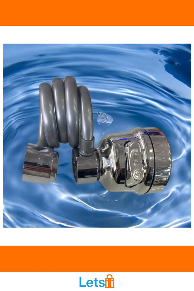 رأس صنبور من الفولاذ المقاوم للصدأ بثلاث وظائف مع خرطوم قابل للتمديد - 4