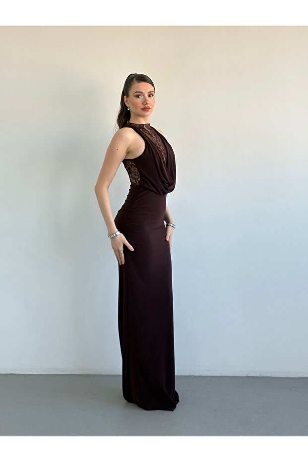 Dantel Sandy Elbise - 6