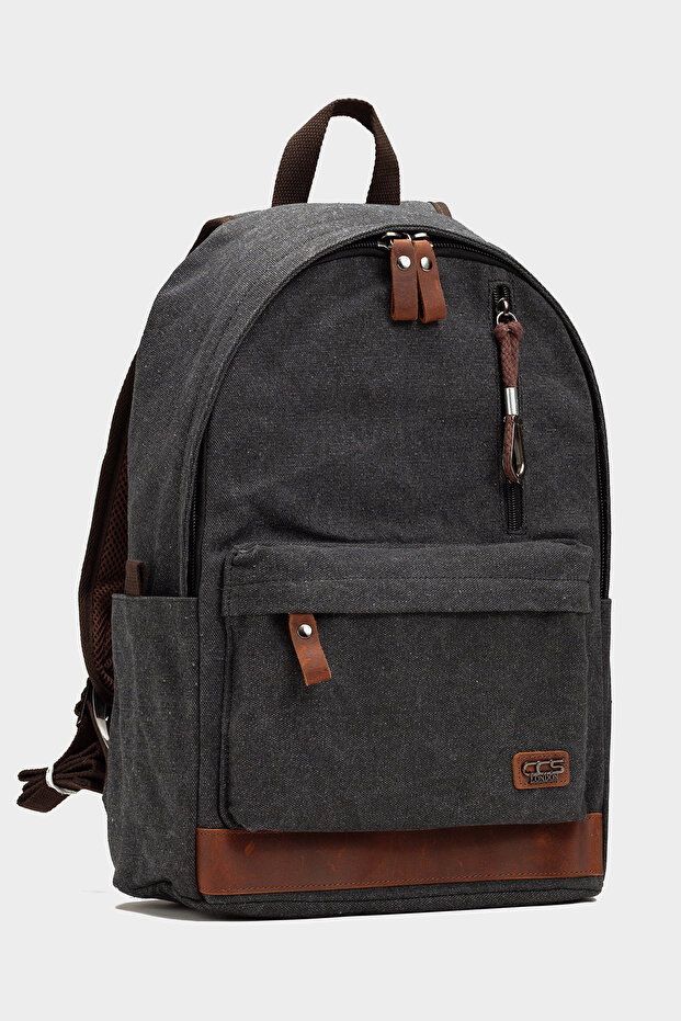 Ççs-51568 Canvas Backpack Black - 1