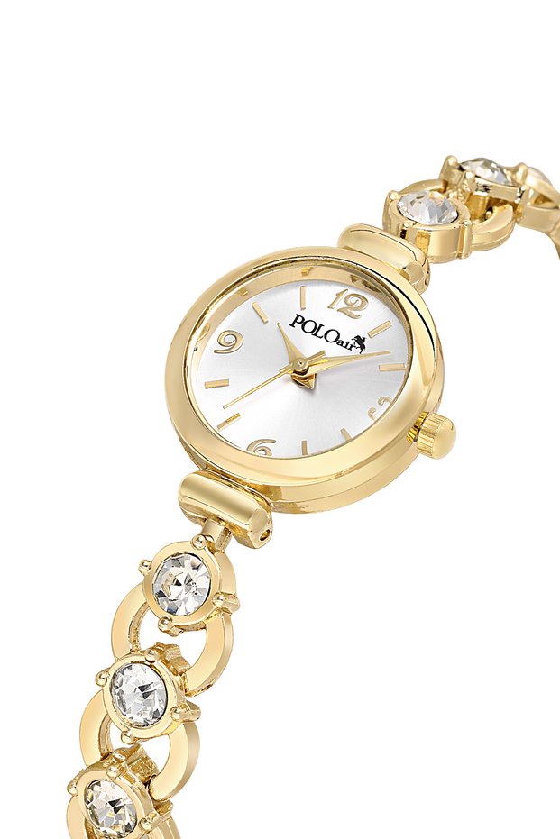 Elegant Luxury Stone Women's Wristwatch Gold Color Pl-1593B1X