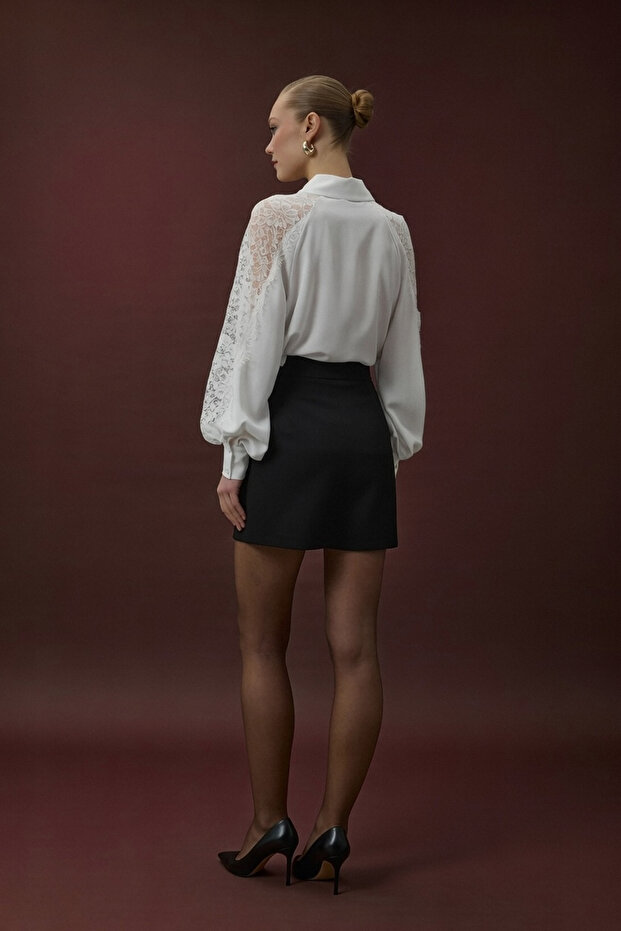 Talia Şort Etek - Siyah - 7