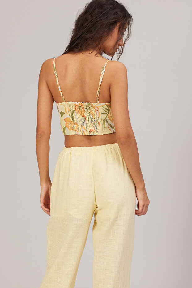 Straped Patterned Bustier - 4