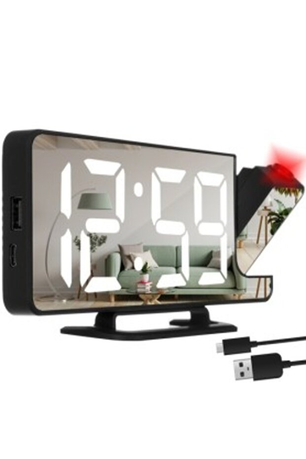 Alarm Clock with Ceiling Projection - 3