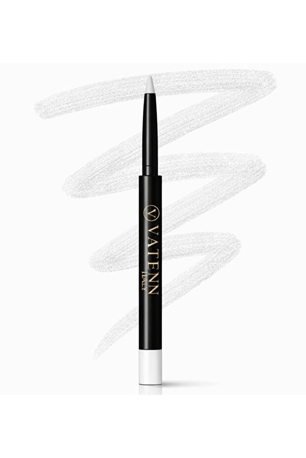 HD Auto Eyeliner Automatic Twist-Up Pencil Eyeliner – Waterproof Smudge-Resistant – One Swipe, White