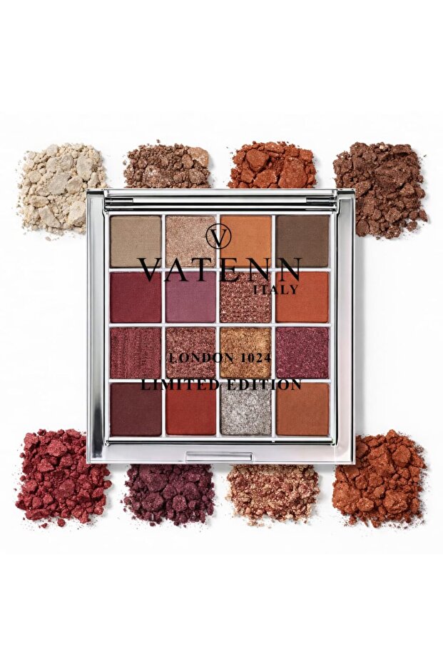 Limited Edition Eyeshadow Palette - 16 Highly Pigmented Matte & Shimmer Shades, Vegan & Cruelty-Fr
