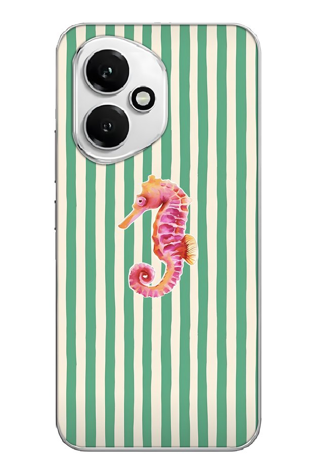 Honor 400 Compatible Seahorse Patterned Transparent Phone Case