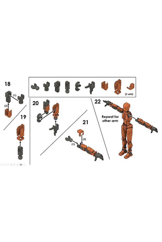 Dummy 13 robot LEGO MAVİ - 7