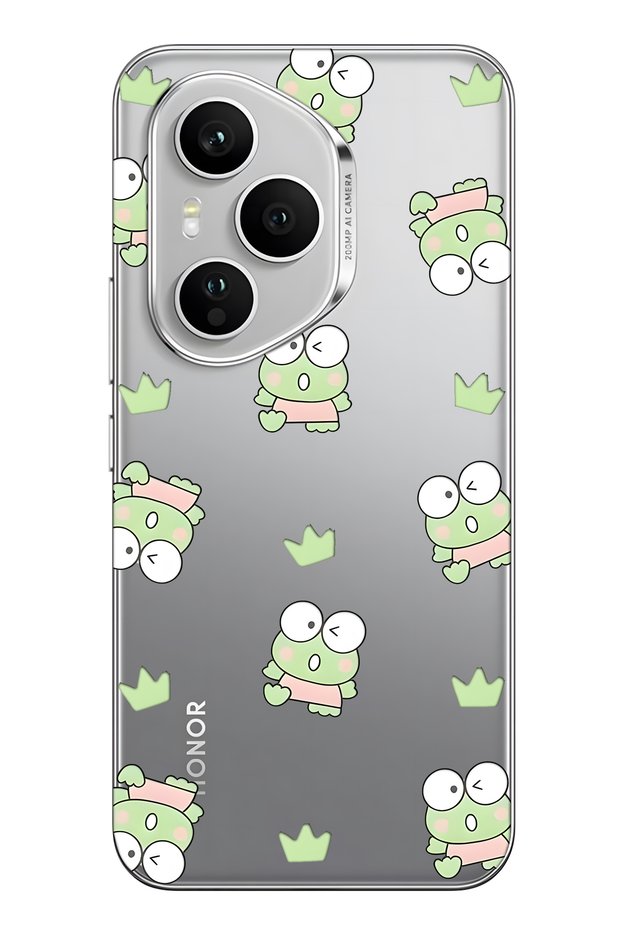 Honor 400 Pro Compatible Frog Pattern Transparent Phone Case
