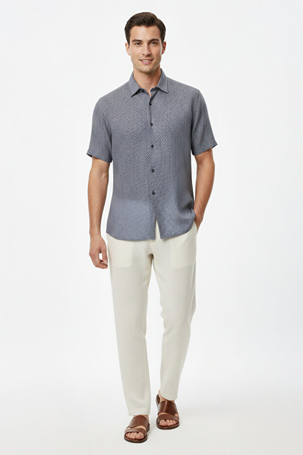 قميص منقوش للرجال - 2