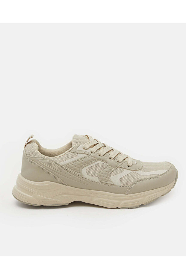 Men Beige Chunky Sneakers