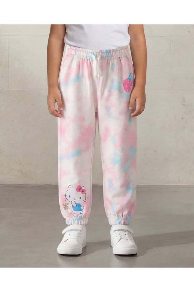 Girls Assorted Hello Kitty Tie-Dye Allover Print Track Pants