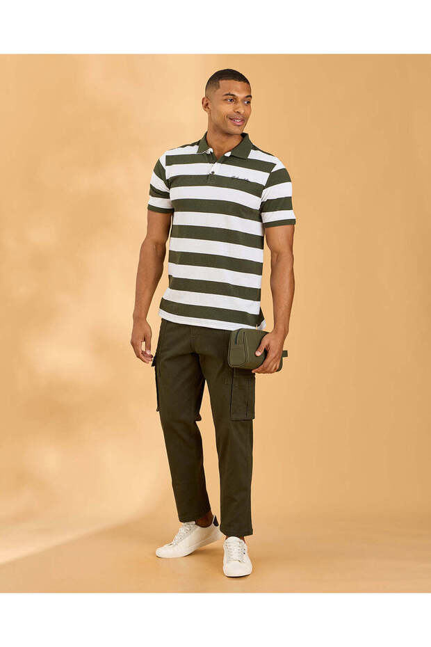 بنطلون رجالي زيتوني اللون - 5