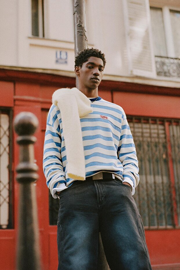 STWD çizgili kazak - 1