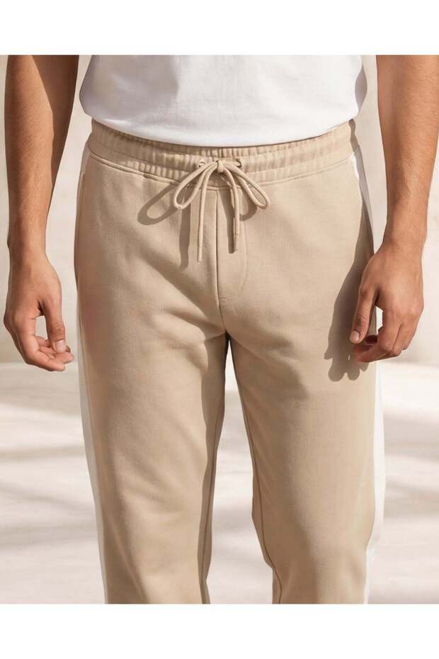 Men Beige Active Pants - 4