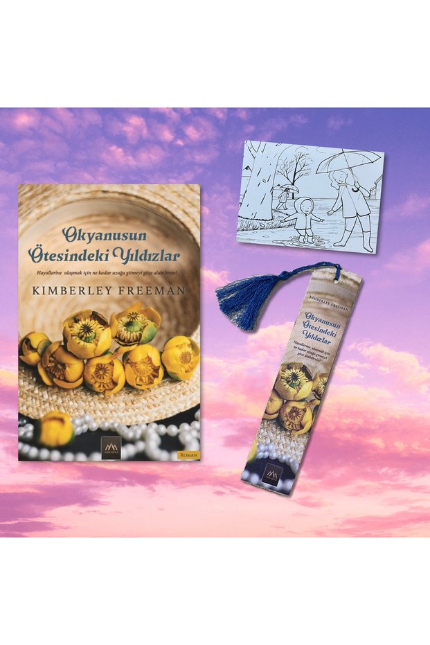 OKYANUSUN ÖTESİNDEKİ YILDIZLAR / Tasseled Bookmark and Postcard Gift