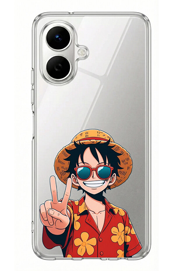 حافظة سيليكون مطبوعة بتصميم Monkey D. Luffy متوافقة مع هاتف Infinix Smart 10 - 1