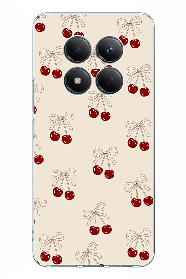 حافظة سيليكون مطبوعة على شكل فيونكة متوافقة مع هاتف Redmi Note 15 PRO 5G - 1