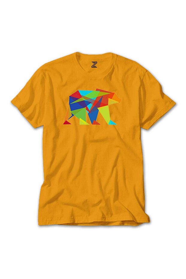 Tricou Bear Color Mozaic Galben - 1