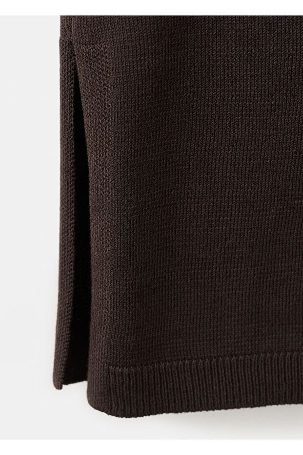 Yanları büzgülü örme bluz - 5