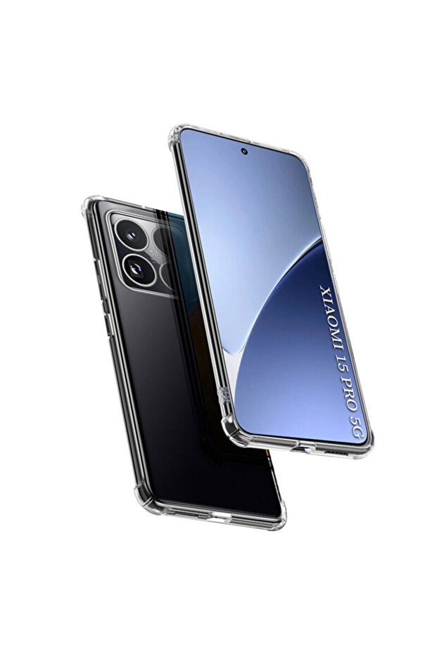 Xiaomi 15 Pro Shockproof Clear Silicone Case - 1
