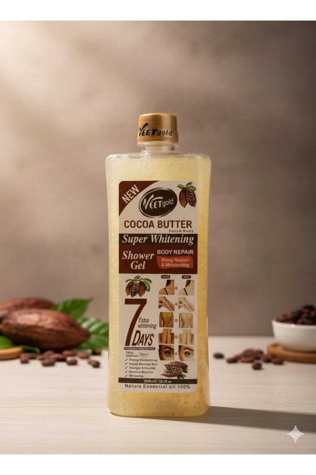 Cocoa Butter Super Whitening Shower Gel – Brightening & Moisturising Body Cleanser, 1000 ml