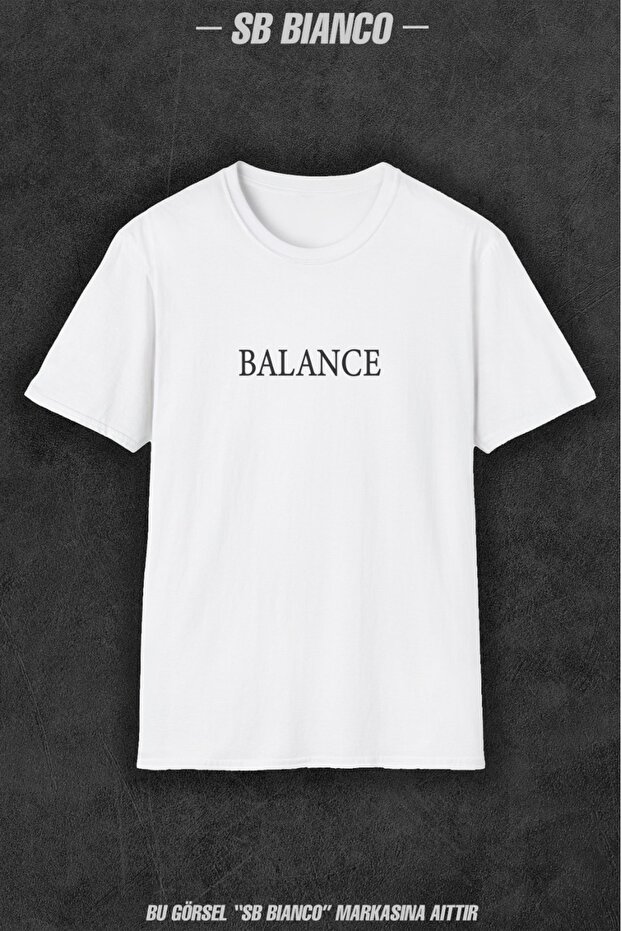 Balance Minimal Design Unisex Printed T-Shirt