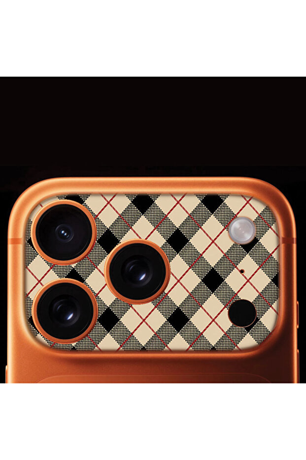 iPhone 17 Pro Max Tam Kaplayan Kamera Çerçeve Koruyucu Desenli Baskılı - MARCAS - 1
