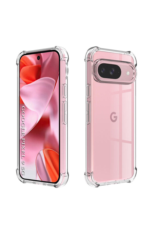 Google Pixel 9 Shockproof Clear Silicone Case - 1