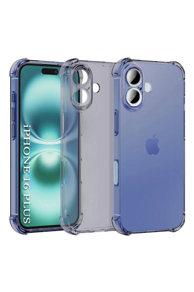 Shockproof Clear Silicone Case for iPhone 16 - 1