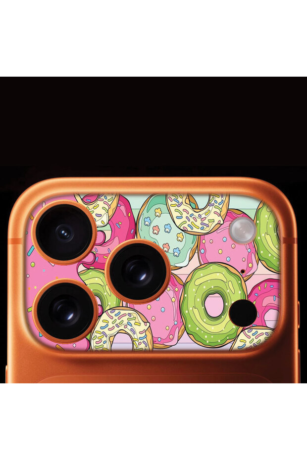 iPhone 17 Pro Max Full Coverage Camera Frame Protector with Patterned Print - Donut888 - 1