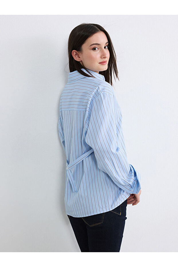 Soulifemavi Petite Striped Women's Shirt