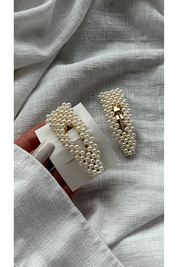 Women's Pearl Buckle Snap Buckle Mixed Imported Buckle Special Design Hair Accessory