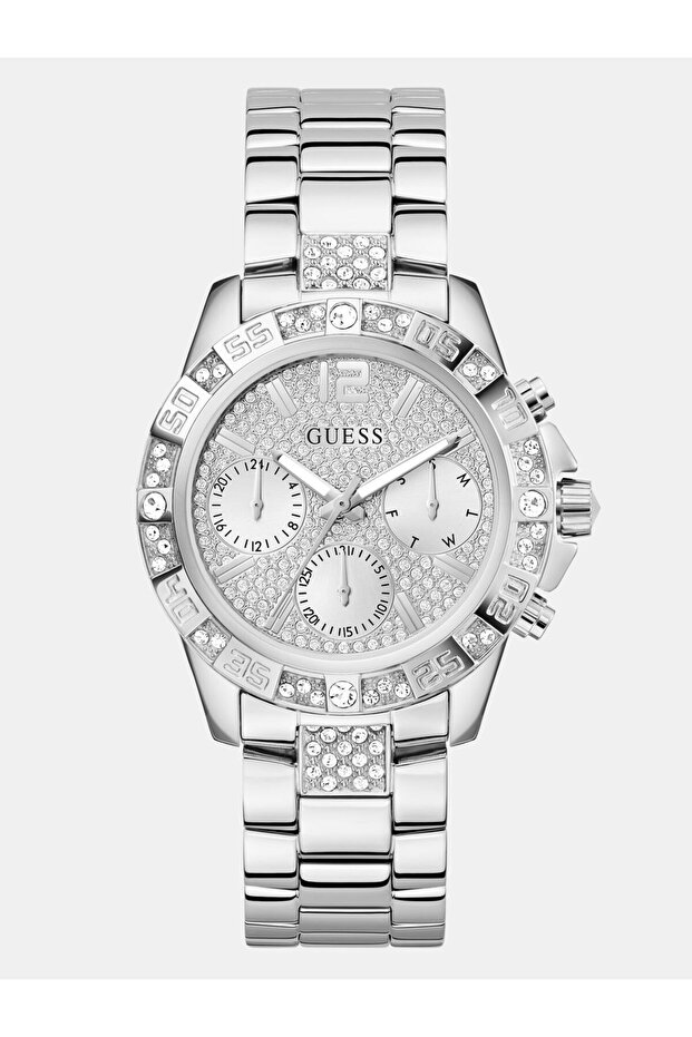 Ladies Silver Tone Multi-function Watch
