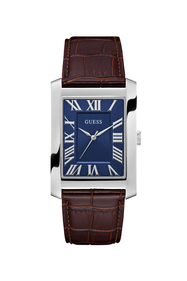 Mens Bronze/Brown/Rose Gold Tone Rectangle Analog Watch
