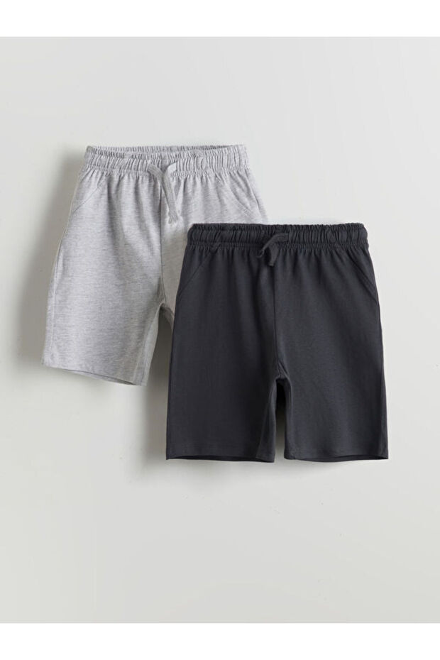 Shining Store's Glittering Choices Boys' Shorts with Waist Drawstring 2-Pack