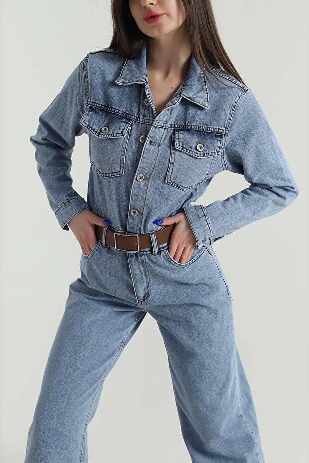 KEMERLİ JEAN KOT TULUM - 2