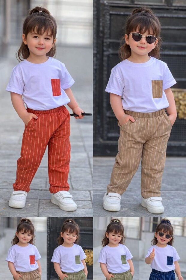 Children's Striped Set - 4