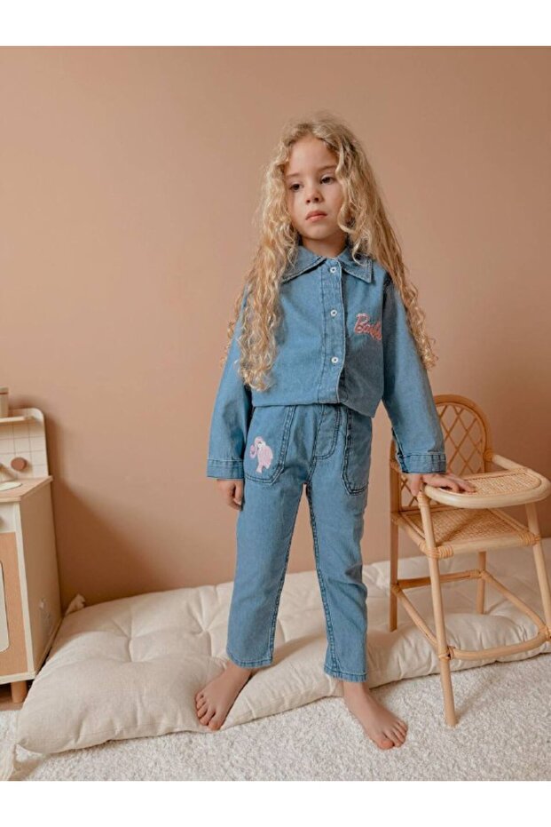 Barbie Slogan Denim Set