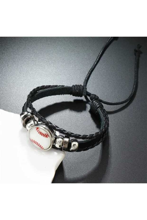 Adjustable Drawstring Sports Figure Men's Bracelet