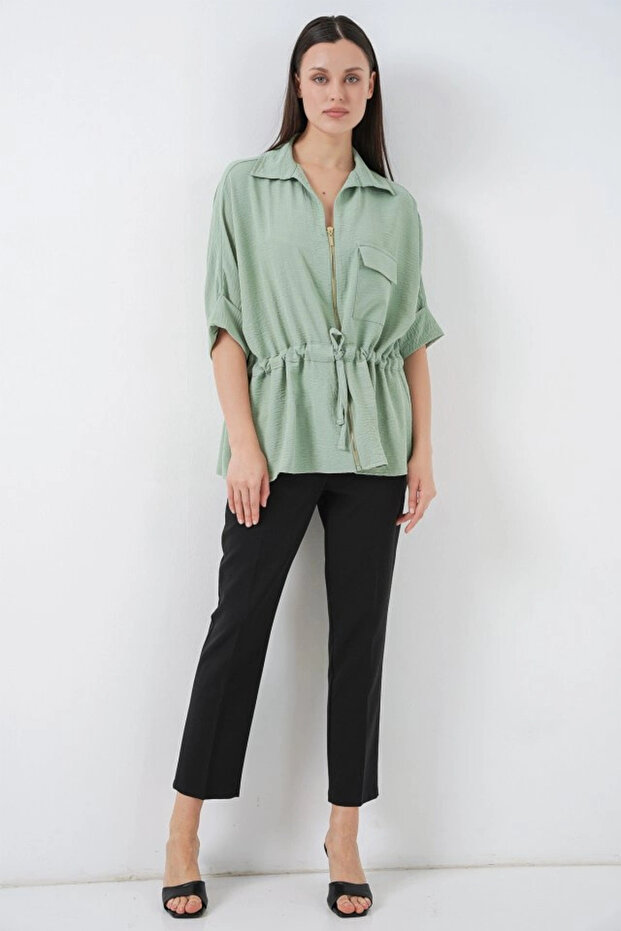 Zippered Shirt 0721 - Mint - 2