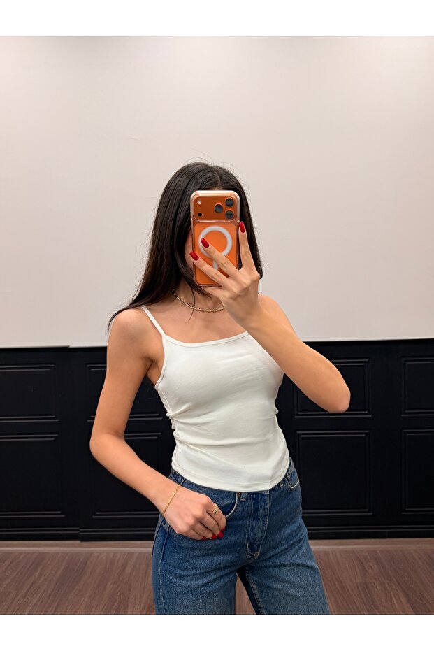 Women's Thin Strap Basic Tank Top - 4