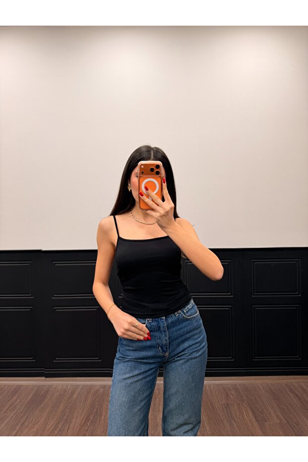 Women's Thin Strap Basic Tank Top - 4