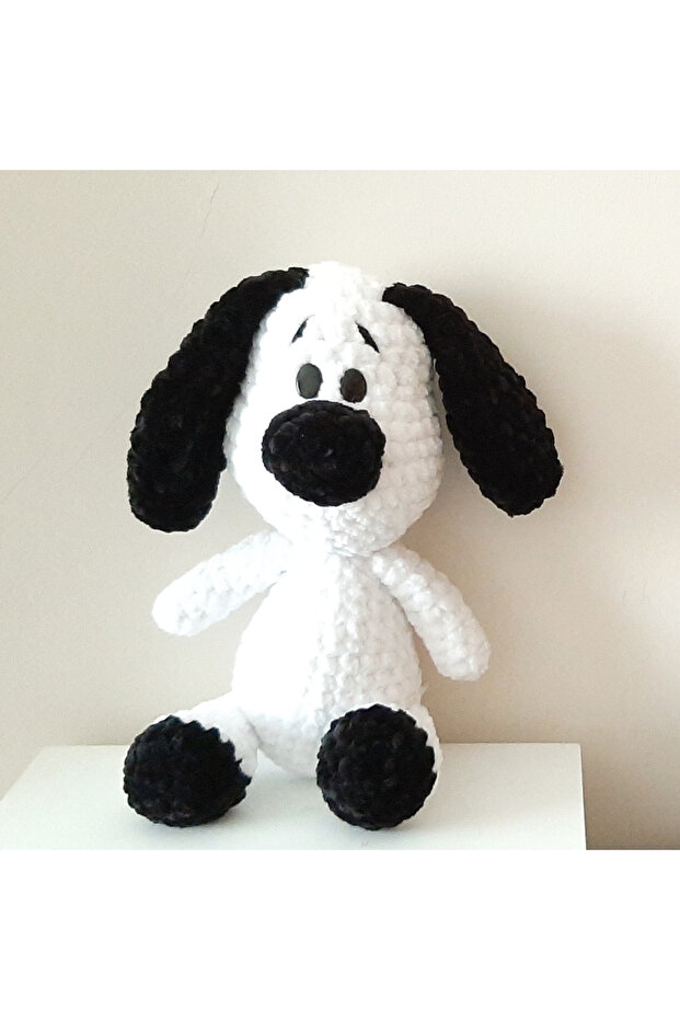 Amigurumi Knitted Toy Dog White