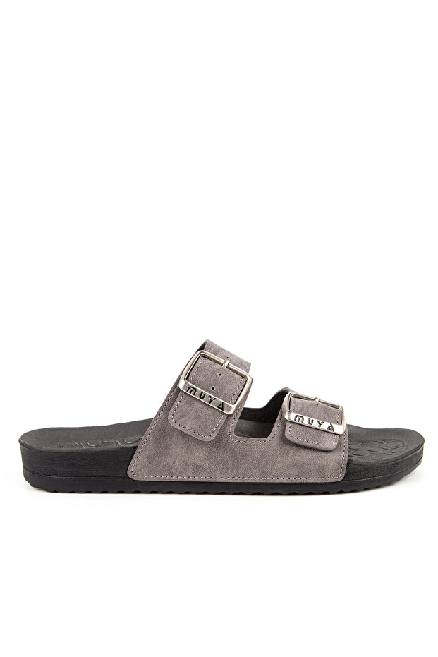 31500-Nova, Gray, Anatomical Sole, Stylish, Ultra Light, Daily Men's Slippers