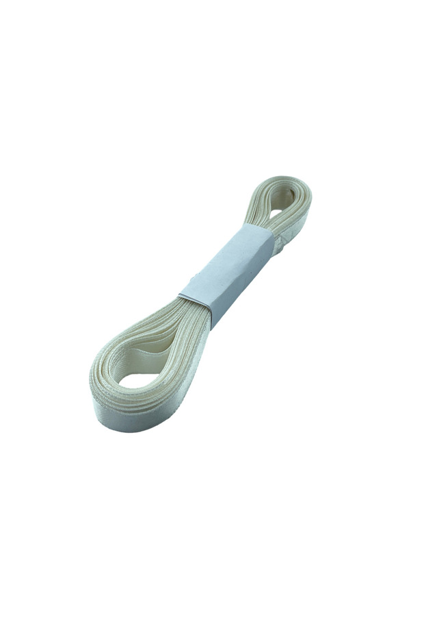 Folded Curtain Ribbon (10mm) White