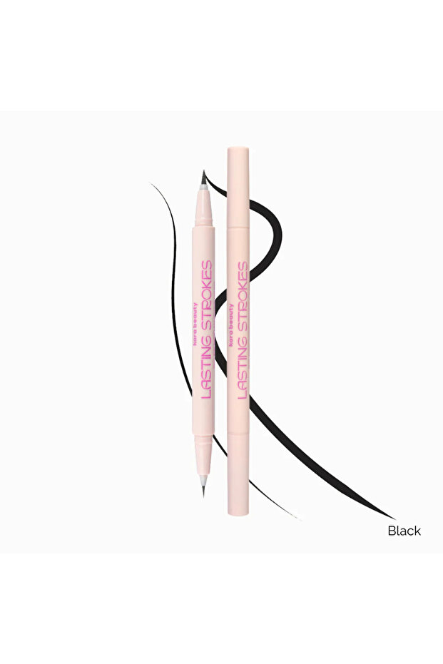 BLACK - LASTING STROKES - DOUBLE ENDED EYE LINER