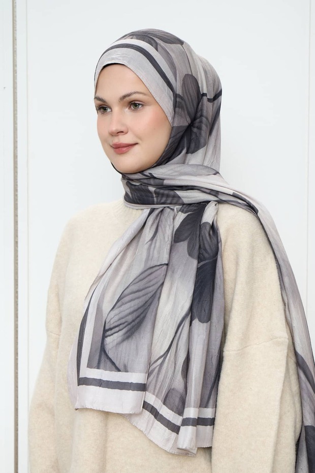 شال من الخيزران بنمط الزهور - 2