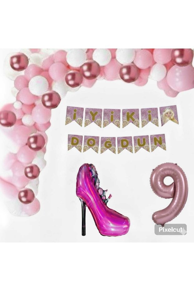 Barbie Foil 9 Year Old Birthday Concept