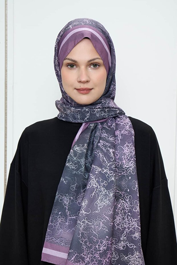 شال لينا بنمط اللبلاب - 1