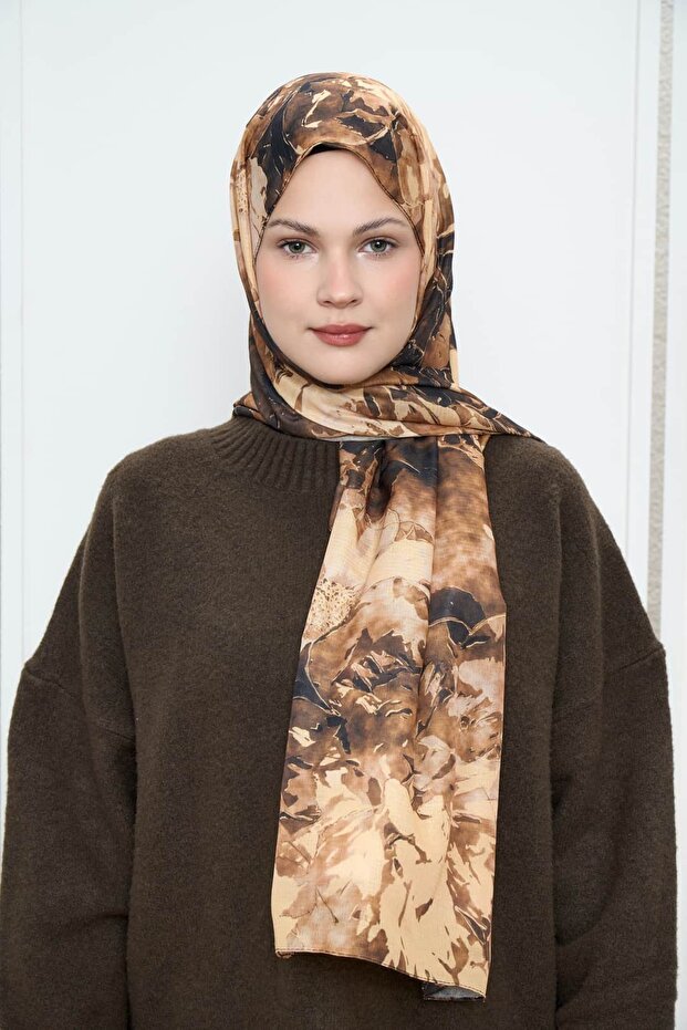 شال لينا بنمط باقة الزهور - 1